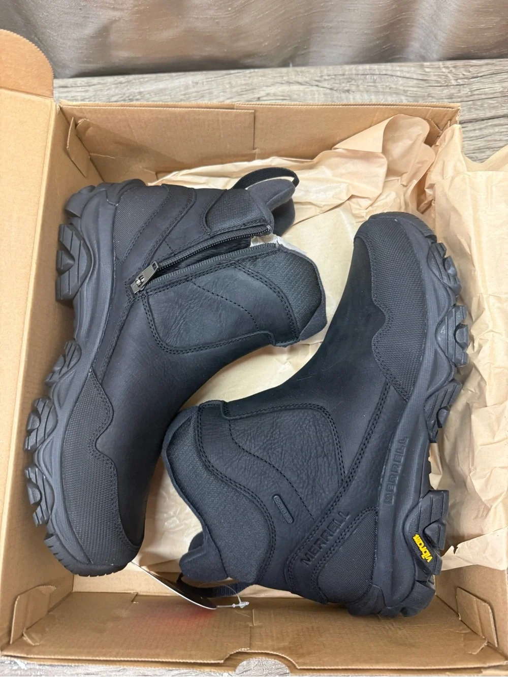Merrell Coldpack 3 Thermo Tall Zip Waterproof, Black size 9.5